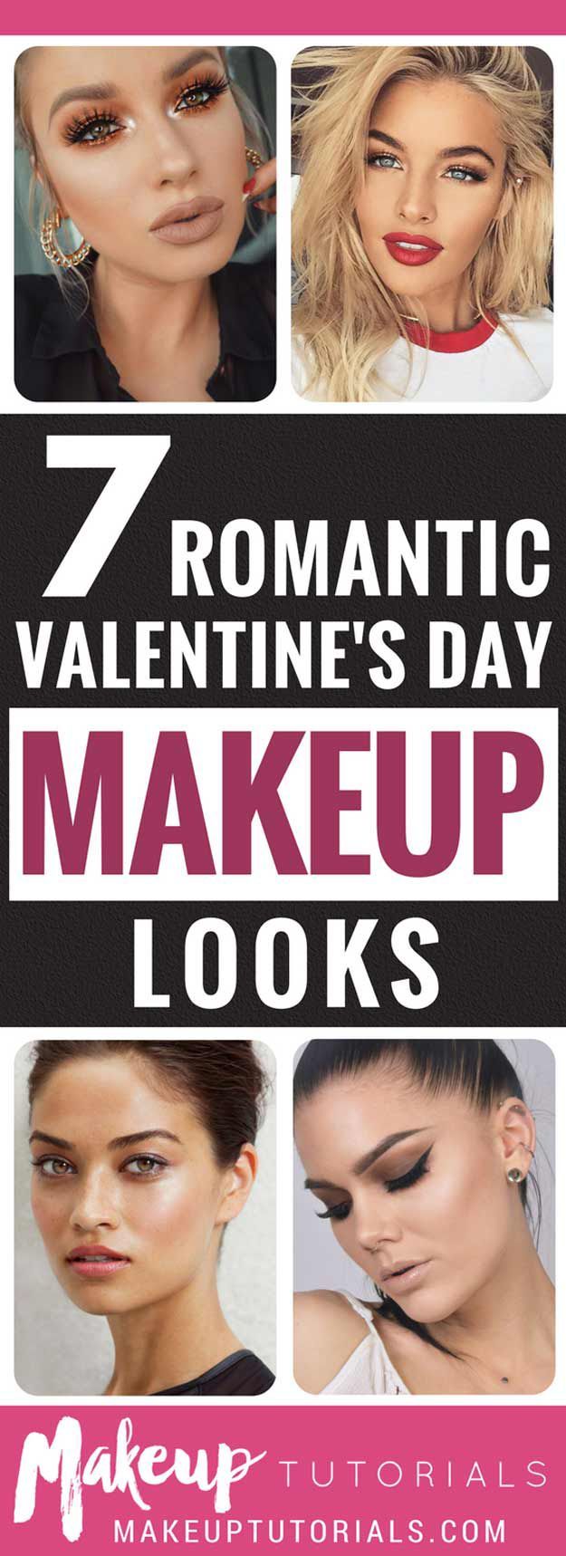 Romantic Valentines Day Makeup Look | Dramatic Makeup Tutorial Perfect for your ...