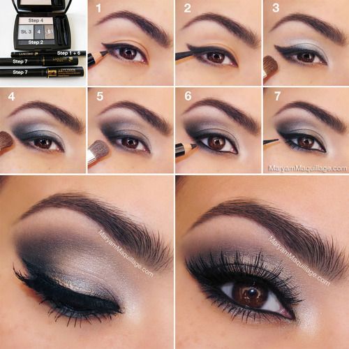 Silver Eye Shadow | 13 Of The Best Eyeshadow Tutorials For Brown Eyes by Makeup ...