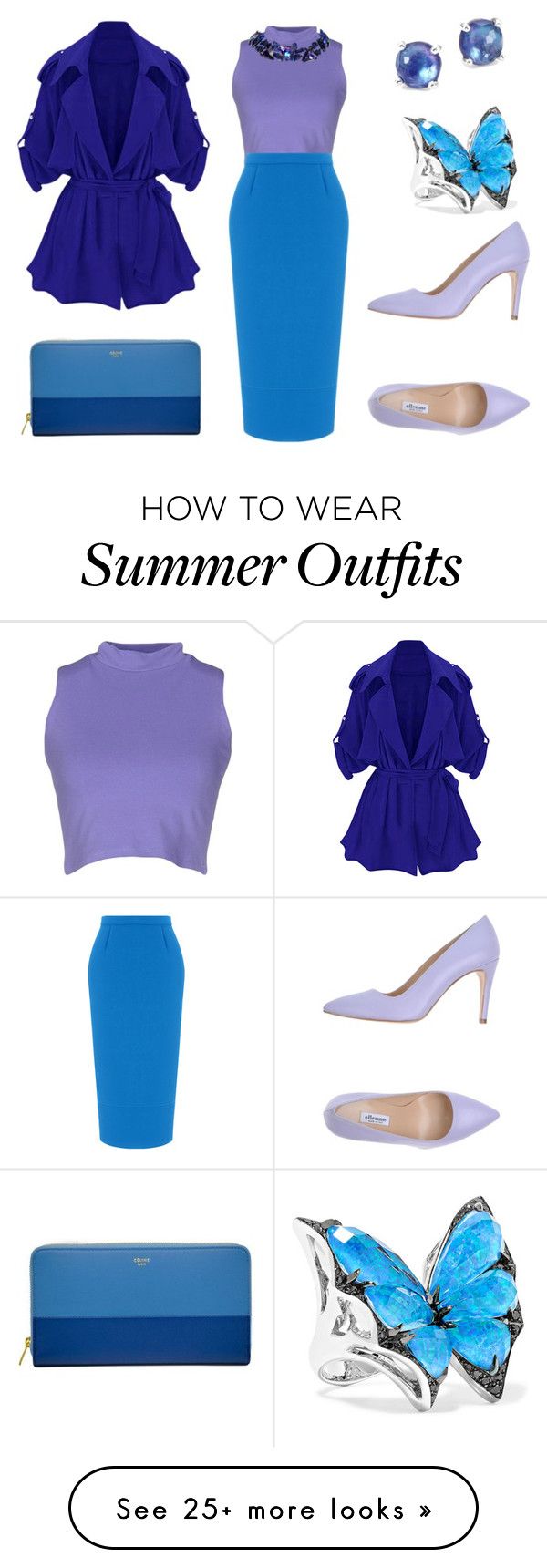"025. Evening Classics outfit for Light Summer color type" by sollis o...