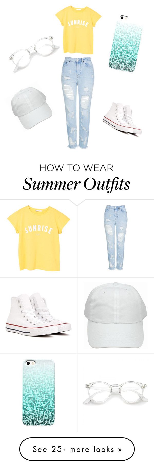 "Basic summer outfit ✨" by stephk104 on Polyvore featuring MANGO, To...