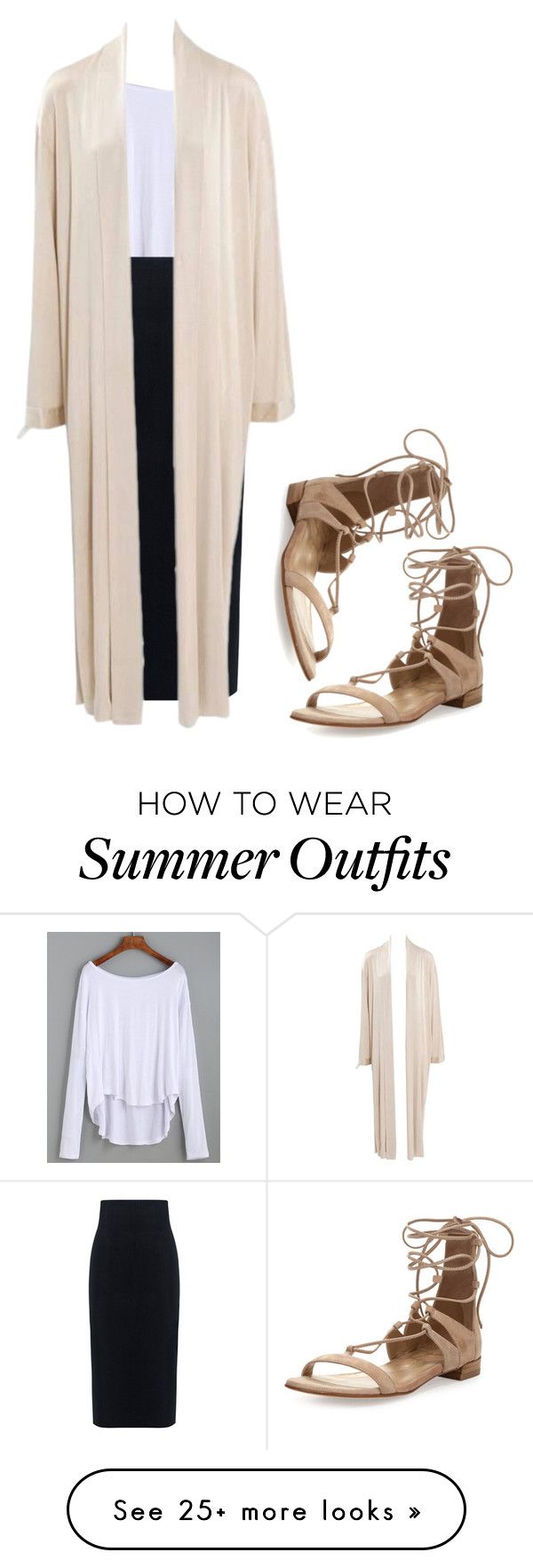 "Beach stroll outfit 1" by iraqbasra on Polyvore featuring Stuart Weit...