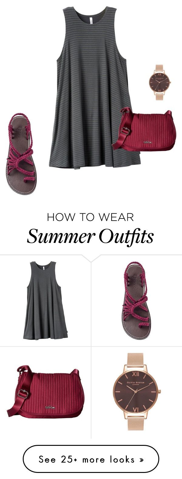 "Casual outfit" by plaka-sandals on Polyvore featuring RVCA, Kipling, ...