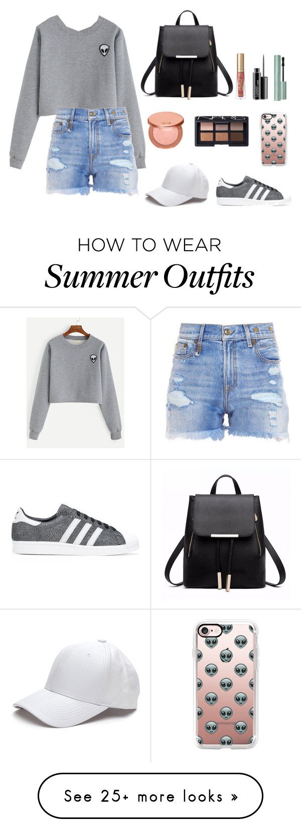 "Casual outfit" by uniicorncandy on Polyvore featuring R13, Too Faced ...