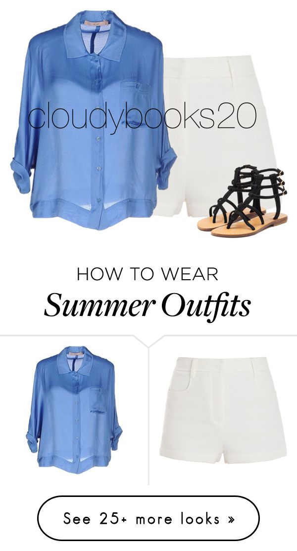 "Casual Summer Shorts Outfit" by cloudybooks on Polyvore featuring Tam...
