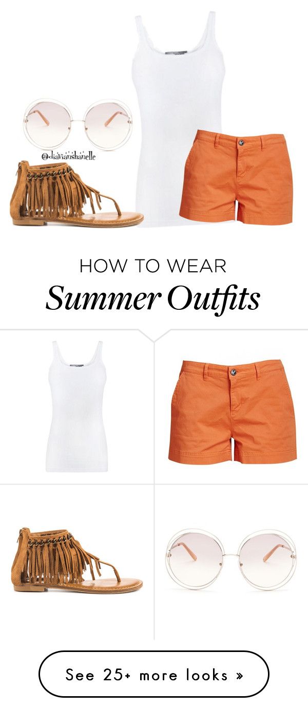 "Cute Summer Outfit" by diavianshanelle on Polyvore featuring Vince, B...
