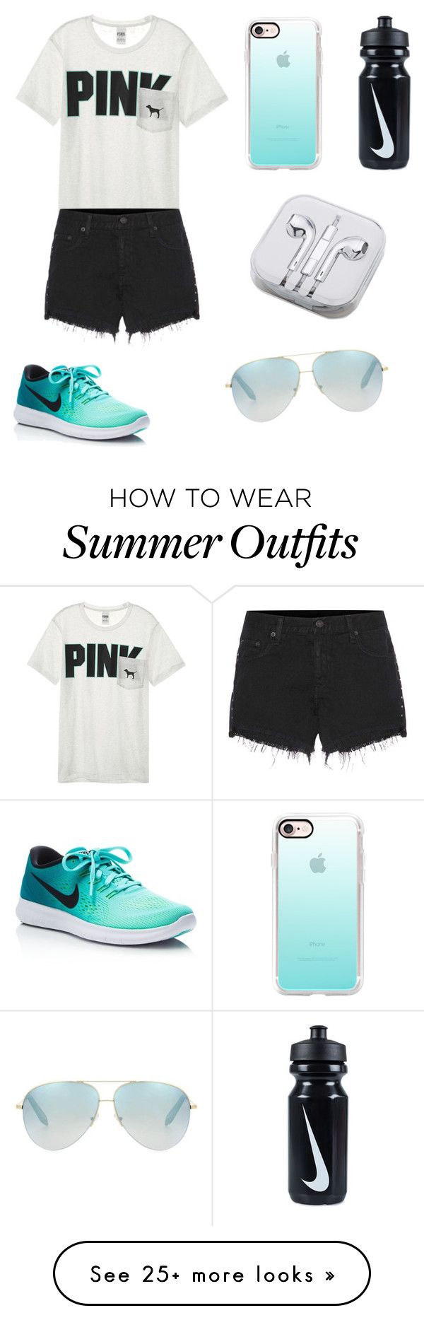 "Cute Summer Outfit" by kinleighkatlynn-2 on Polyvore featuring Victor...