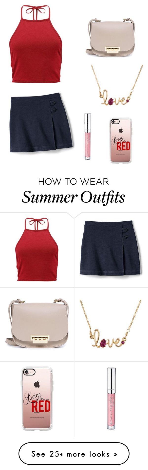 "Cute Summer Outfit" by lsantana13 on Polyvore featuring Boohoo, ZAC Z...