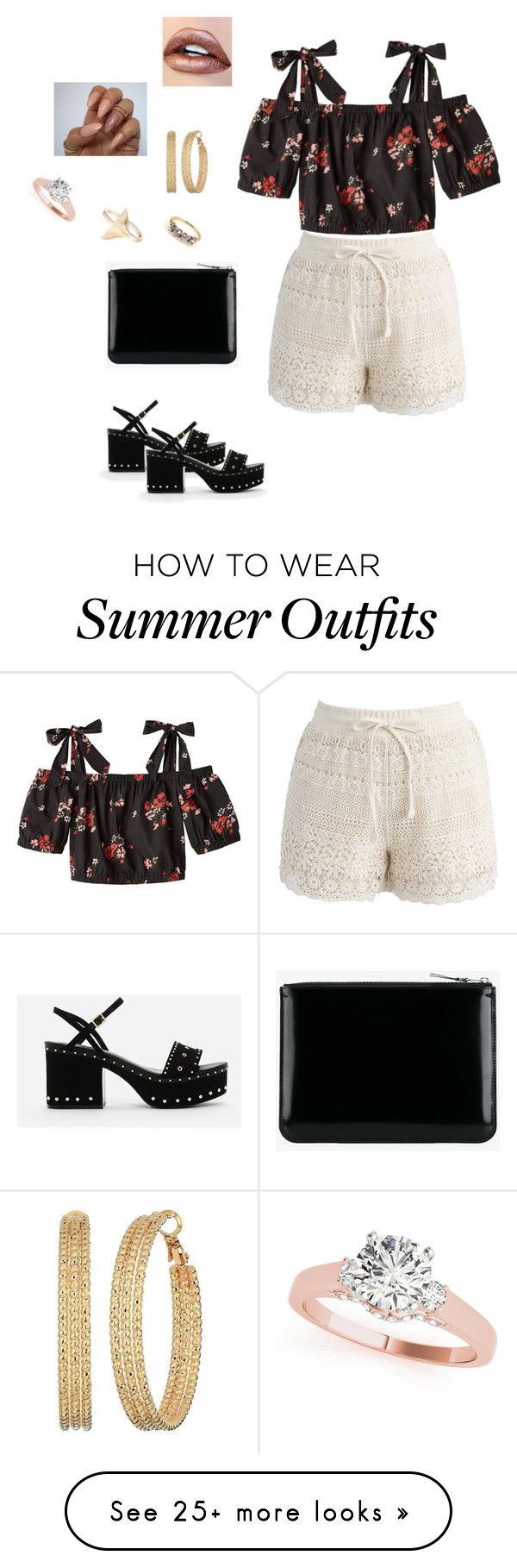 "Evening summer outfit" by saraganzerla on Polyvore featuring Chicwish...