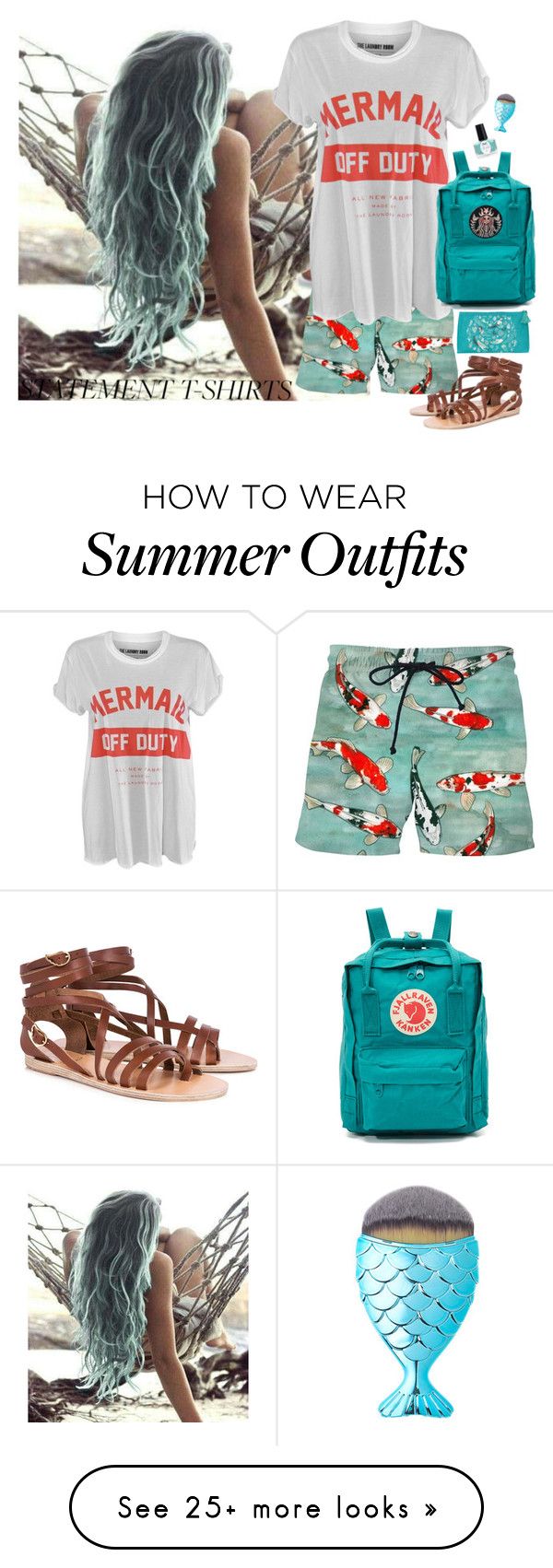 "Fintastic T-shirt!" by rachael-aislynn on Polyvore featuring Katie Pr...