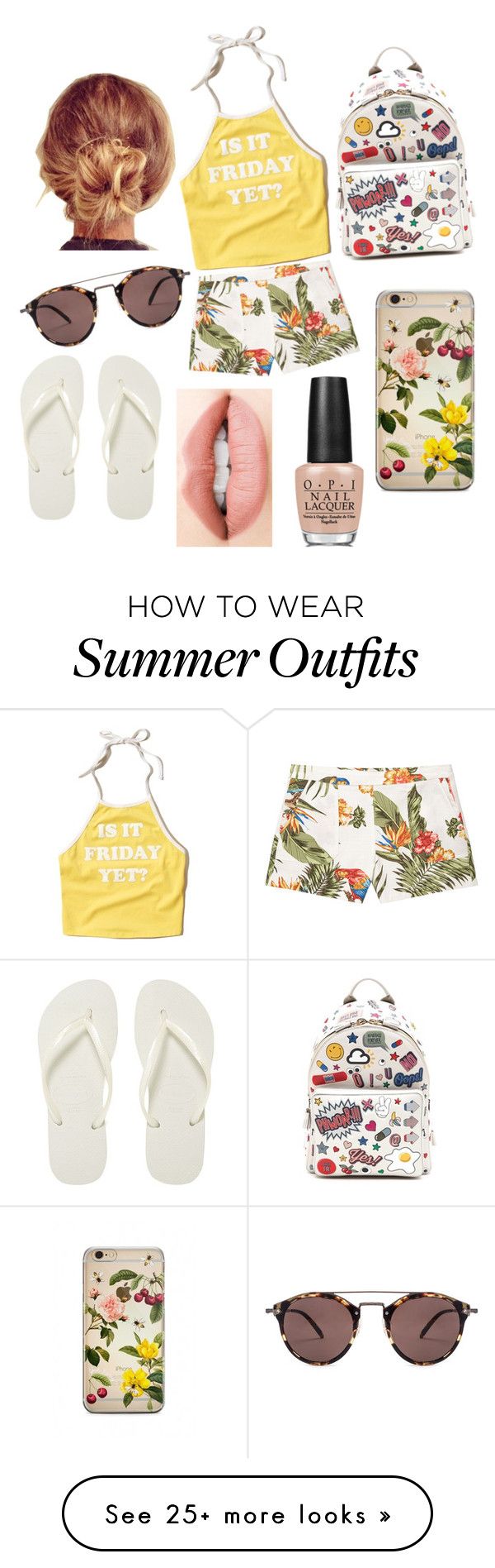 "Outfit Summer Beach" by jirenkhansa on Polyvore featuring MANGO, Holl...
