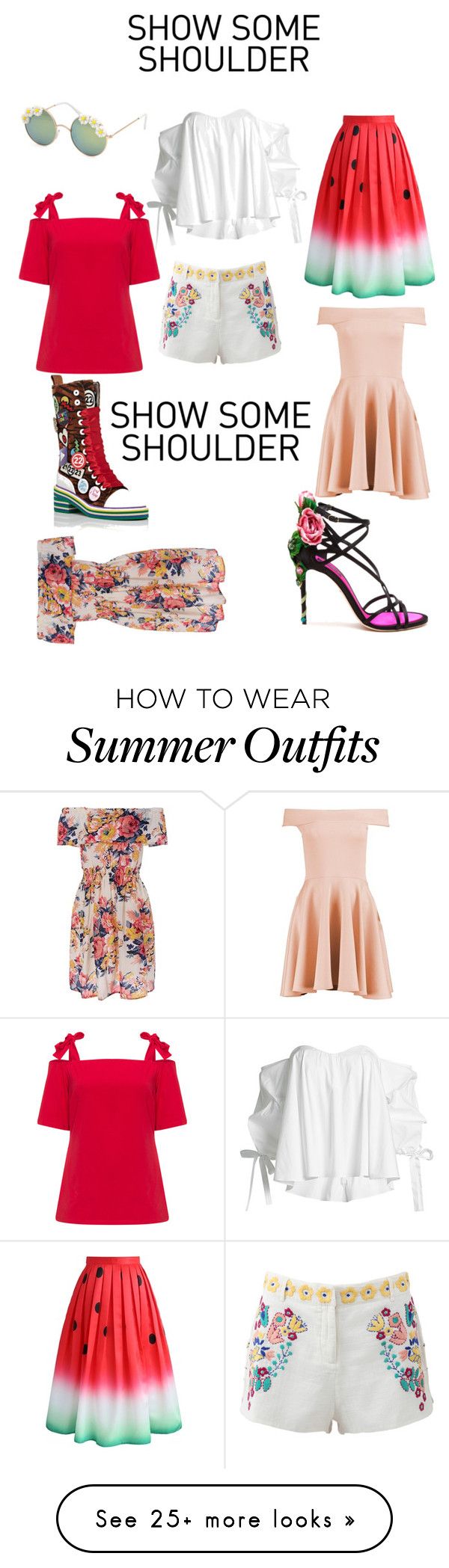 "" Show some shoulder " Cute outfits for the spring & summer....