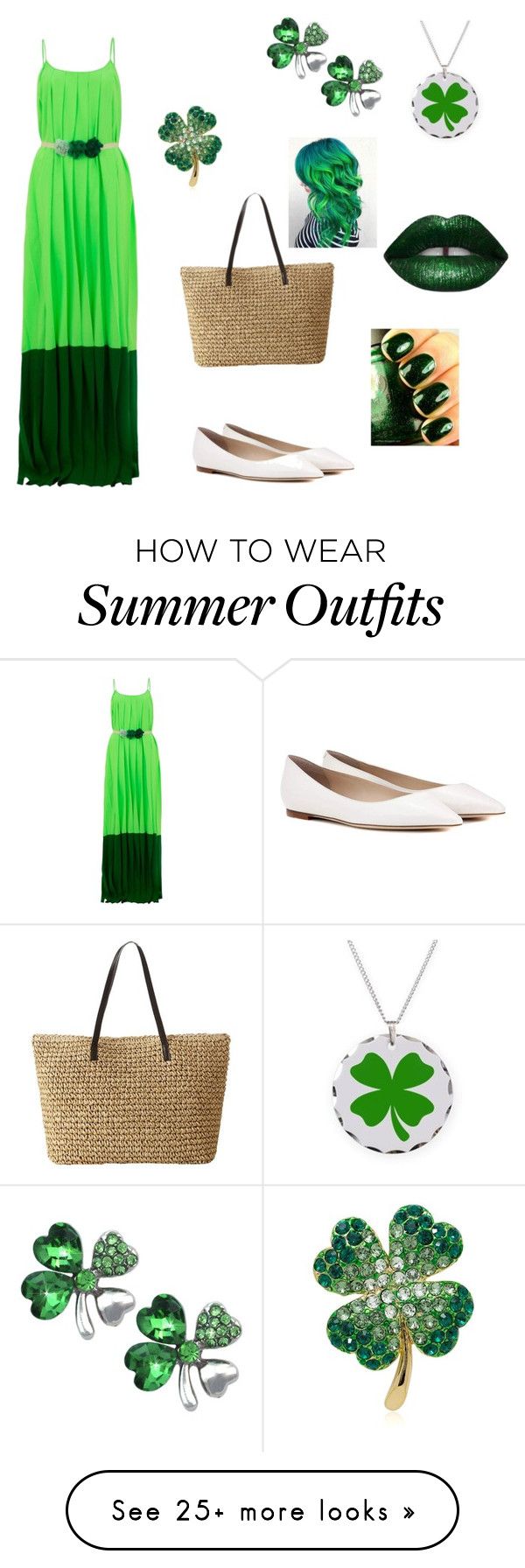 "St.patrick's  day outfit ☘️" by summerbueaty on Polyvore feat...