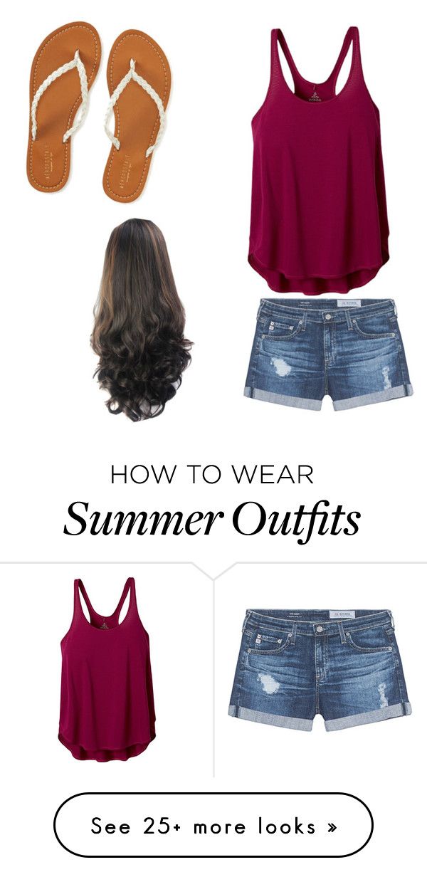 "Summer" by bethanykiara on Polyvore featuring AG Adriano Goldschmied,...