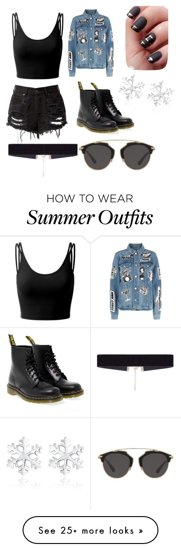"summer outfit" by chamsdaghsni on Polyvore featuring Doublju, Frame, ...