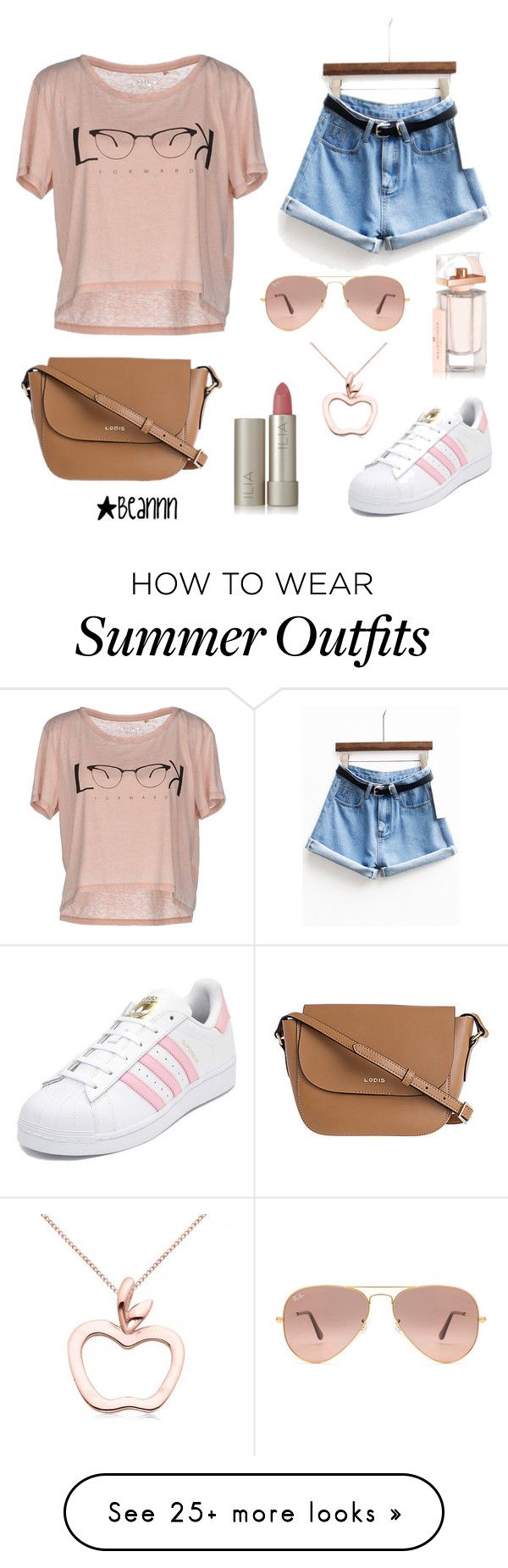 "Summer Outfit || Rose Gold" by beannn on Polyvore featuring ONLY, adi...