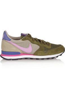 Nike Internationalist suede, leather and mesh sneakers