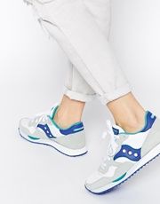 Saucony DXN White/Blue Sneakers...