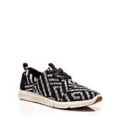 TOMS Flat Woven Lace Up Sneakers - Del Rey Tribal
