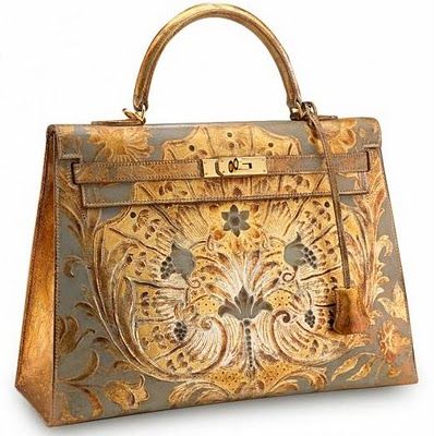 golden Hermes bag...