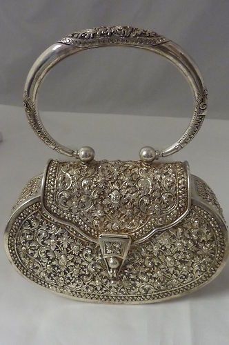 Vintage sterling silver handbag