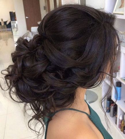 Loose Curls Updo Wedding Hairstyle - MODwedding