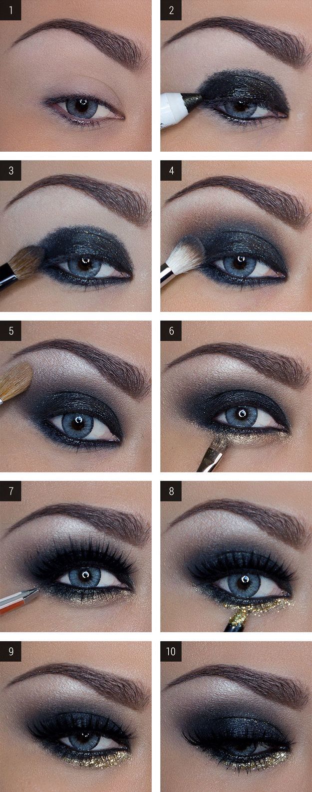 How to Do Dramatic Smokey Eyes | Makeup for Blue Eye by Makeup Tutorials at www....