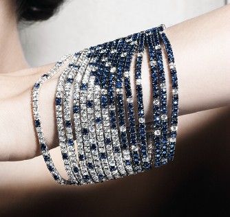 15-strand bracelet by Crivelli consisting of 36.15 carats of diamonds and 55.84 ...