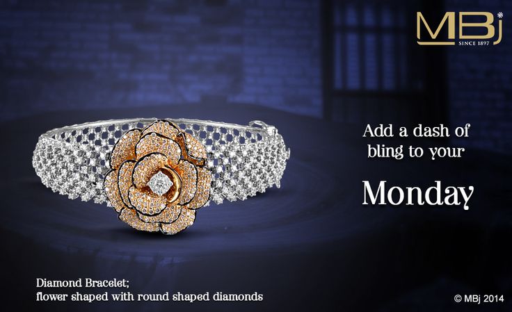 Add a dash of bling to your Monday. #MBj #Luxury #Jewellery #Fashion #Monday #Br...