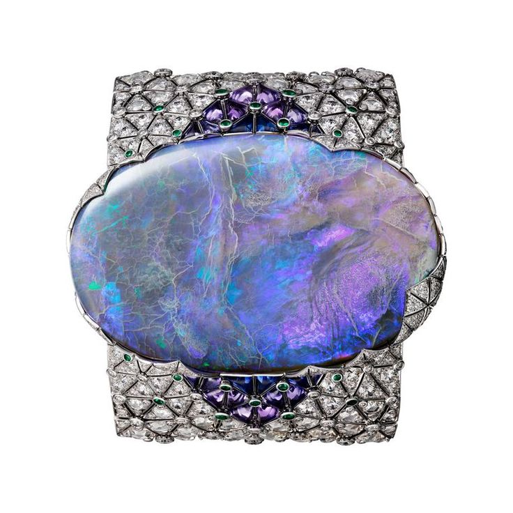 Cartier Étourdissant collection bracelet featuring a 189.34 carat opal alongsid...