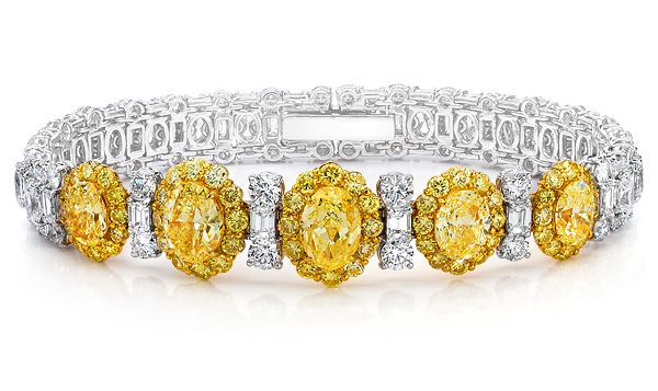 Cellini Jewelers ~ Fancy Yellow and Diamond Bracelet