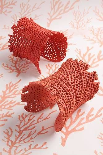 Coral bangles...