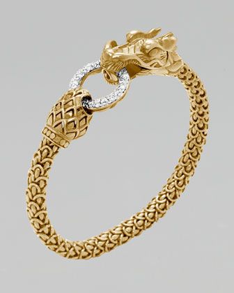John Hardy Gold Naga Dragon Diamond O-Ring Bracelet - Neiman Marcus $11,500.00...