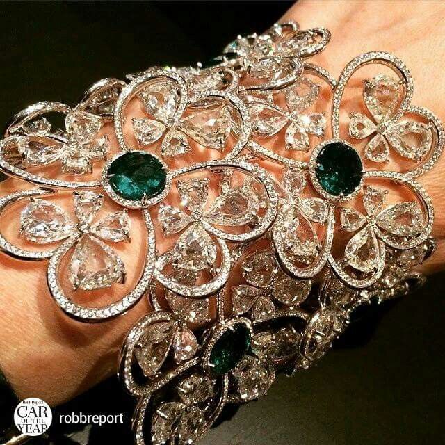 robbreport Diamonds and emeralds are on bloom Chopard #baselshow2015
