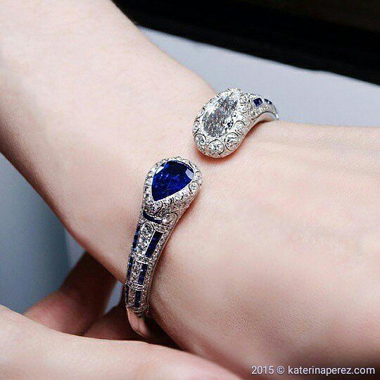 Van Cleef&Arpels #bracelet with #diamonds and #sapphires is among my TOP10 #luxu...