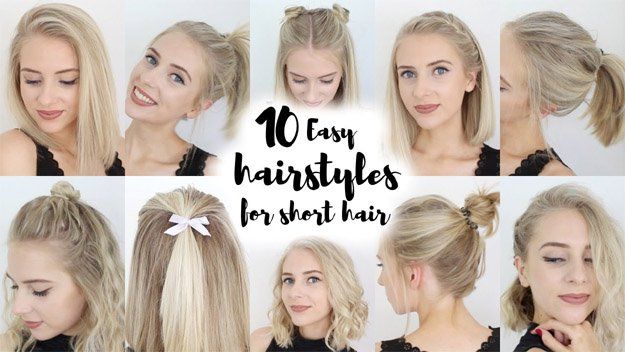 10 Short Hairstyles | Looking for cute and easy back to school hairstyles? We&#3...