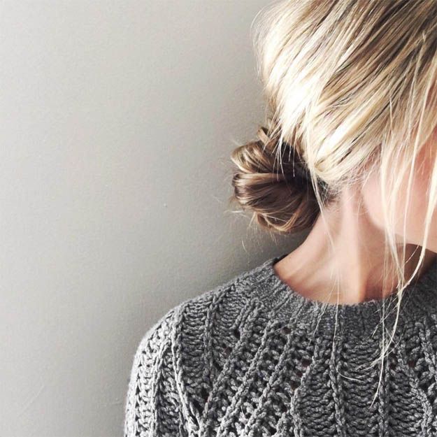 Low Knot | 20 Hairstyles for Work | Quick and Easy Hairstyles You Can Do