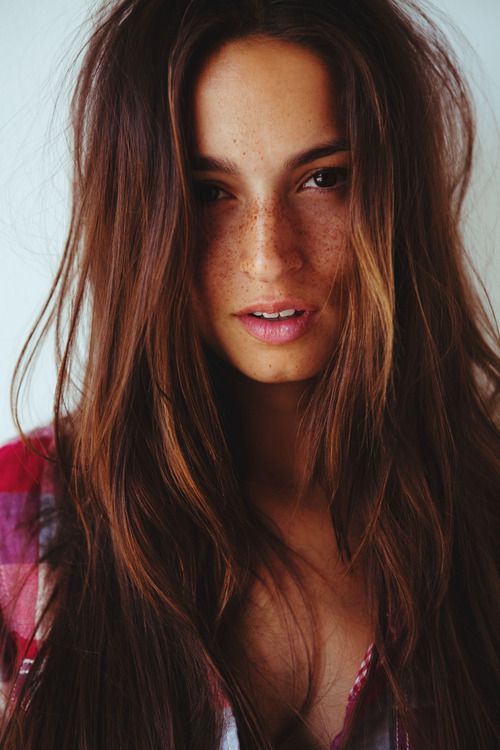 summer sun kissed beauty. Redhead inspiration. Long hair with simple natural mak...