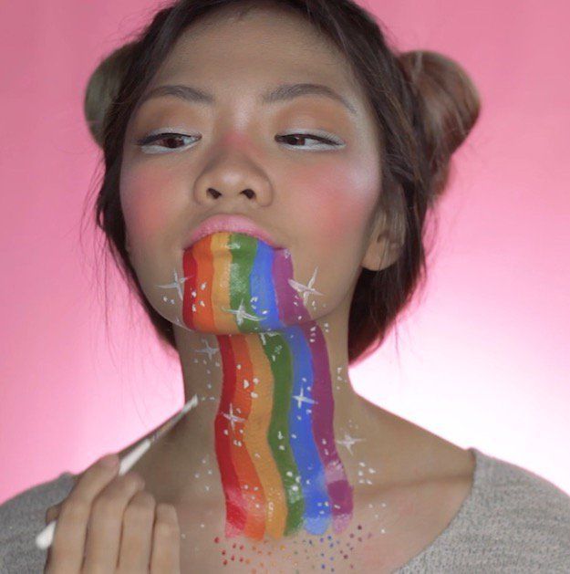 Snapchat Rainbow Filter | Fun & Easy Halloween Makeup Tutorial...