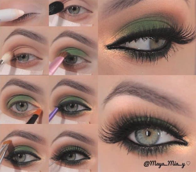 Green & Gold Smokey Eye Makeup | 16 Wearable St. Patrick's Day Makeup Tu...