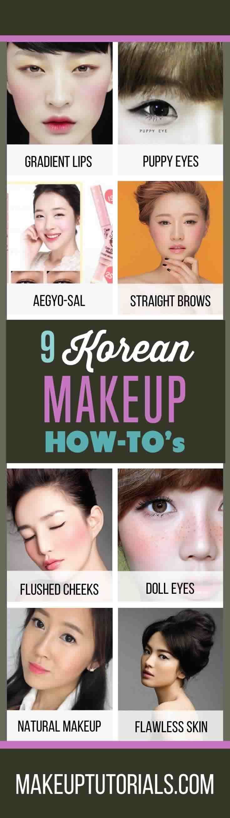 9 Korean Makeup Tutorials | How To Do Korean Makeup & Awesome Korean Makeup Prod...