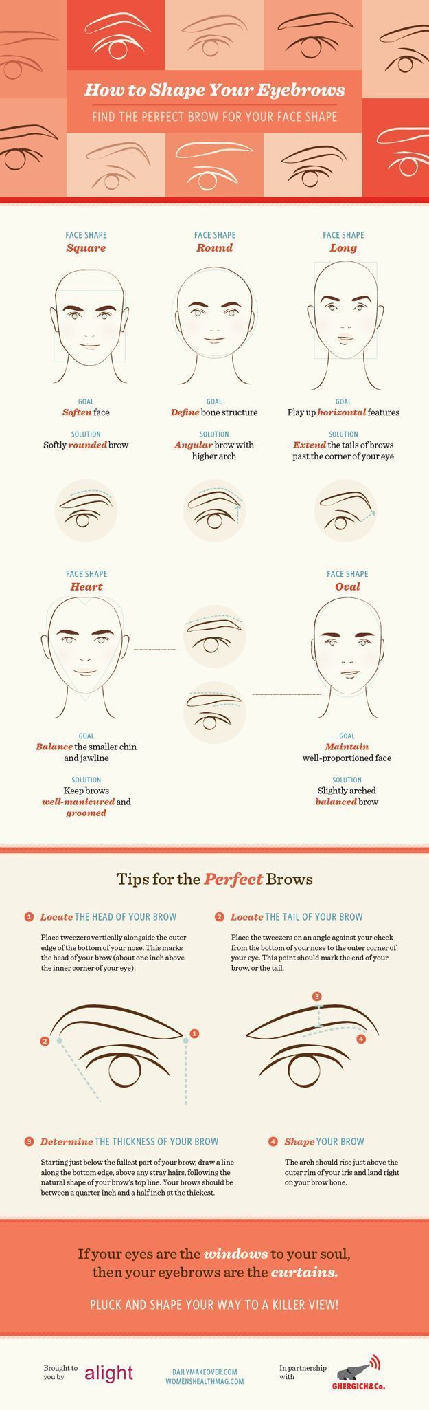 Best Brows for Your Face Shape | Eyebrow Shaping Tutorial - DIY Eyebrow Plucking...