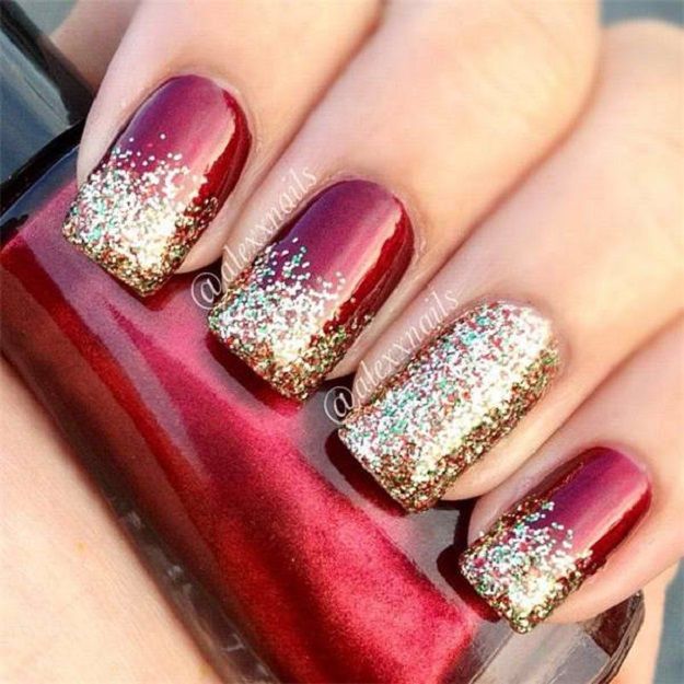 Christmas Sparkles | 11 Holiday Nail Art Designs Too Pretty To Pass Up...