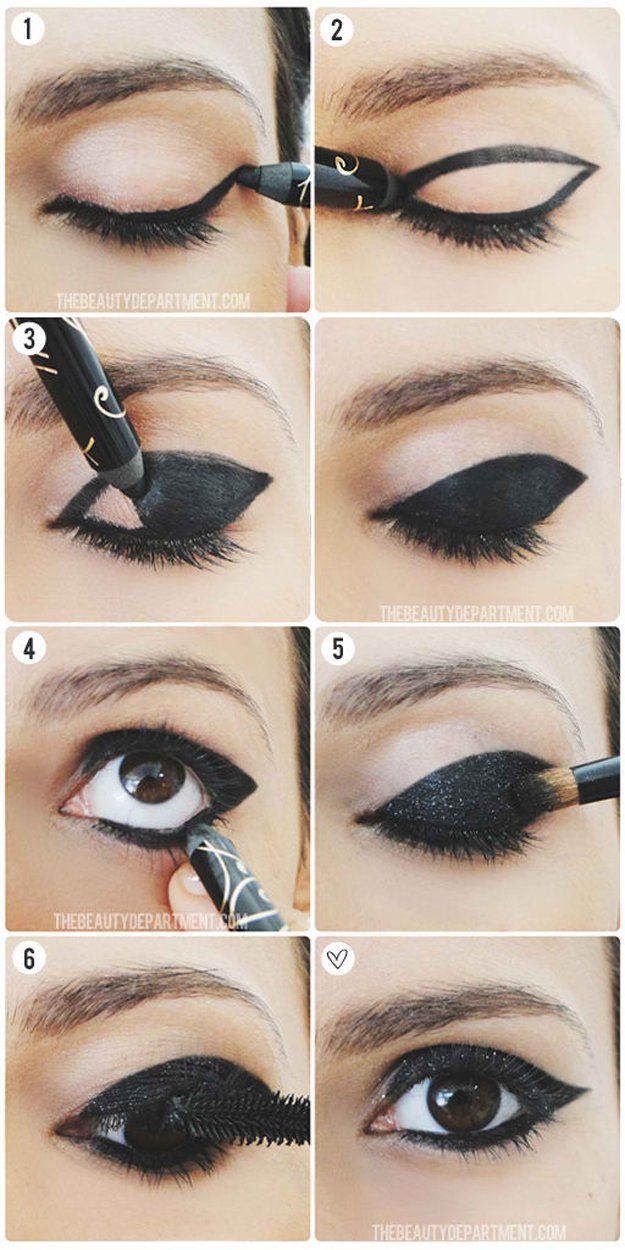 Eyeshadow Eyeliner - 12 Different Eyeliner Tutorials You’ll Be Thankful For | ...
