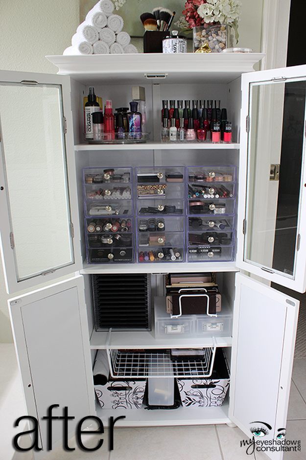 Medicine Cabinet | Makeup Storage | DIY Makeup Organizer...