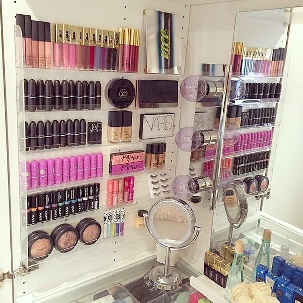 Nail Polish Rack | 17 Makeup Storage Ideas You’ll Surely Love | Creative and C...