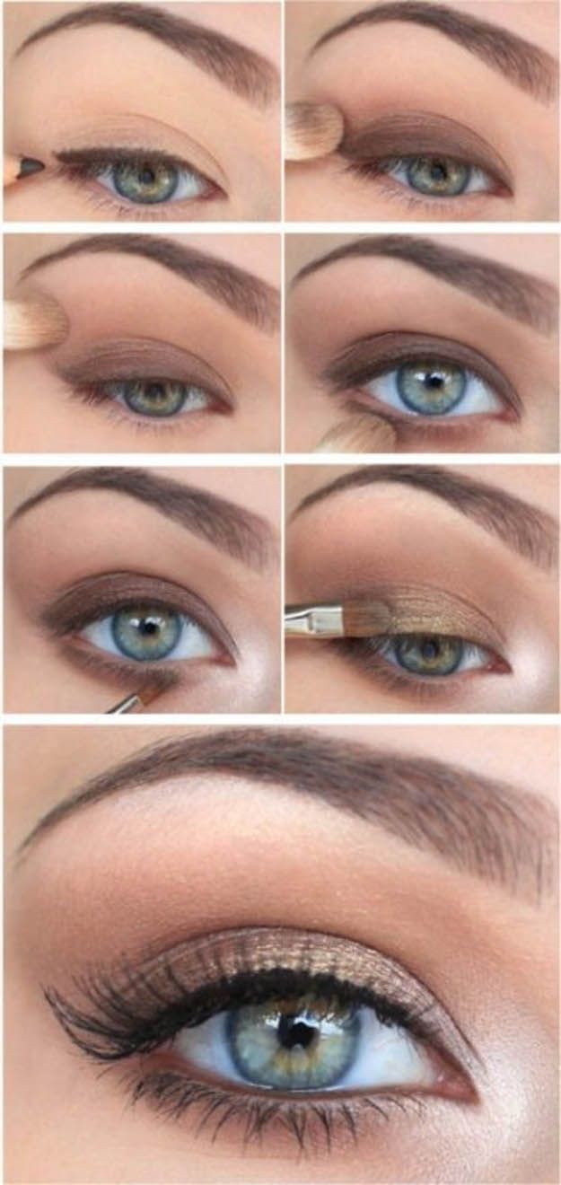 Neutral eyeshadows for a sexy valentines day makeup look...