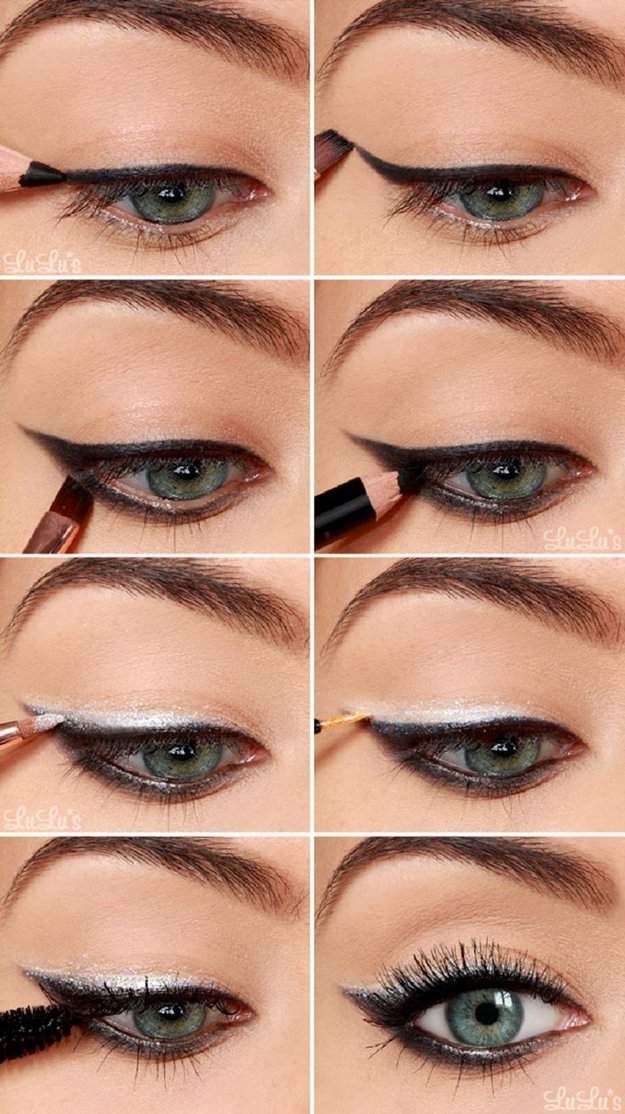 Silver Eyeshadow | Colorful Eyeshadow Tutorials | Makeup Tutorials...