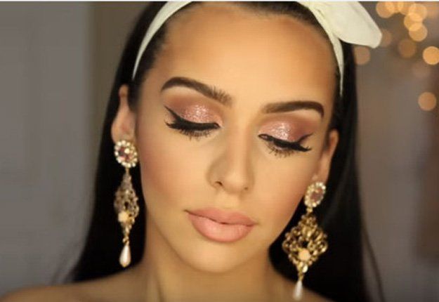 Romantic Rose Gold Makeup For Valentine's Day...