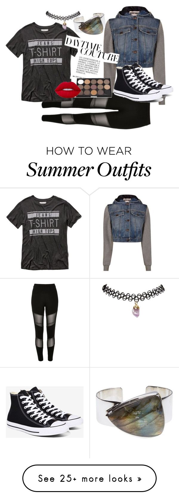"8" by idkpurpleee on Polyvore featuring Lucky Brand, Moschino, River ...