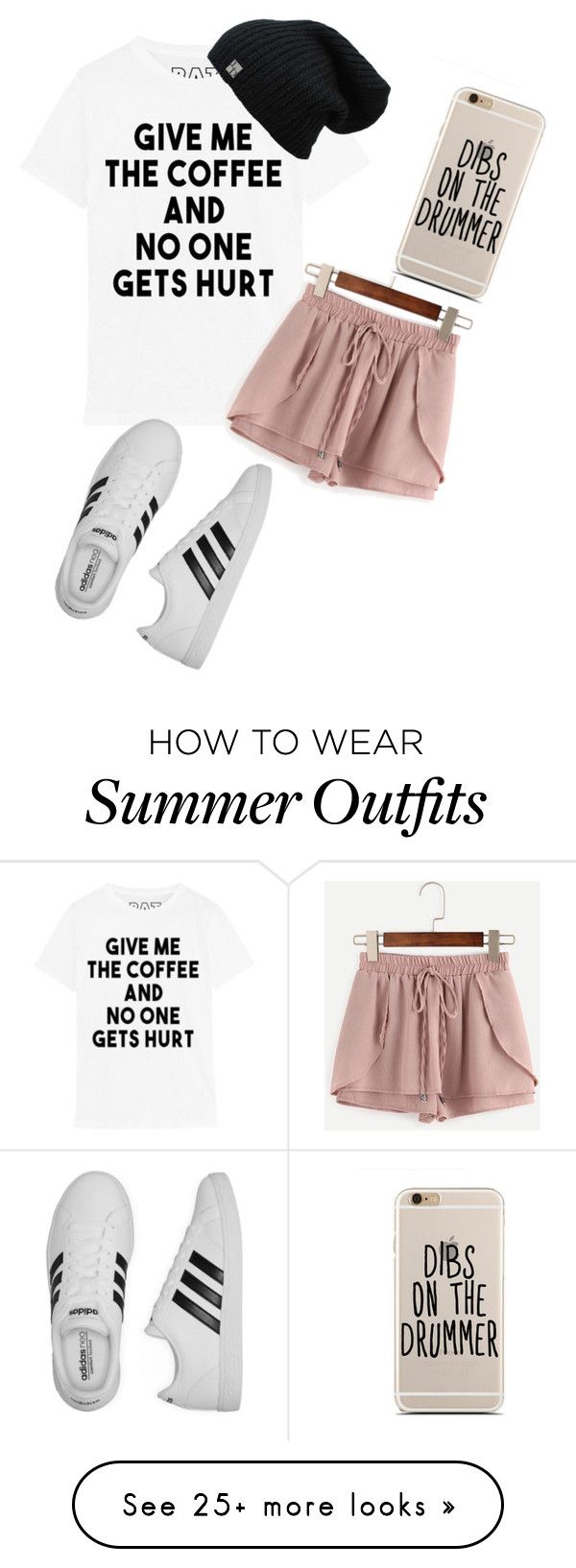 "August's Outfit" by kalysta-bruner on Polyvore featuring adidas...